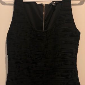 Forever 21 black bodycon dress with pattern